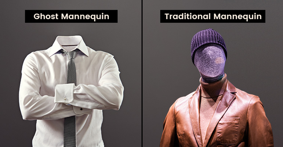 Ghost mannequins vs. traditional mannequins