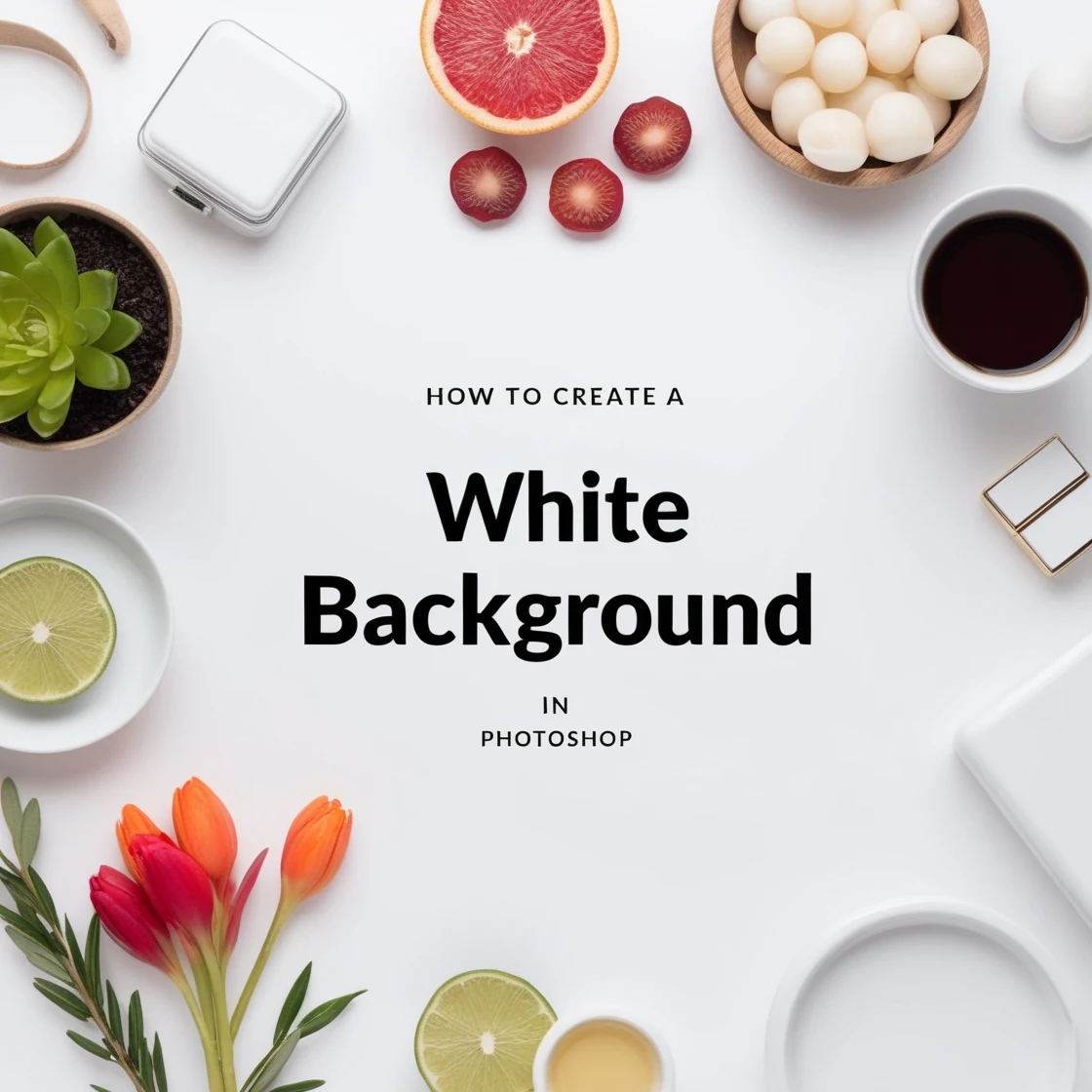 how to make photo background plain white