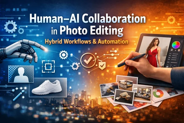 Human–AI Collaboration in Photo Editing: Hybrid Workflows & Automation