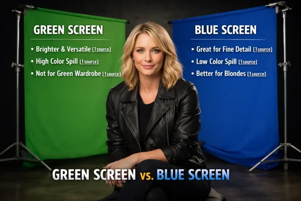 Green Screen vs. Blue Screen: Chroma Key Comparison Guide